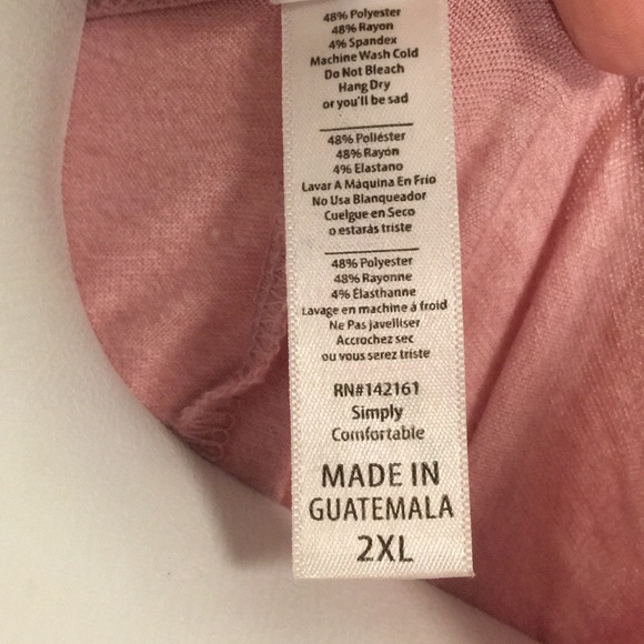 Quartz Pink Lularoe Classic T Shirt 2XL - Picture 4 of 4